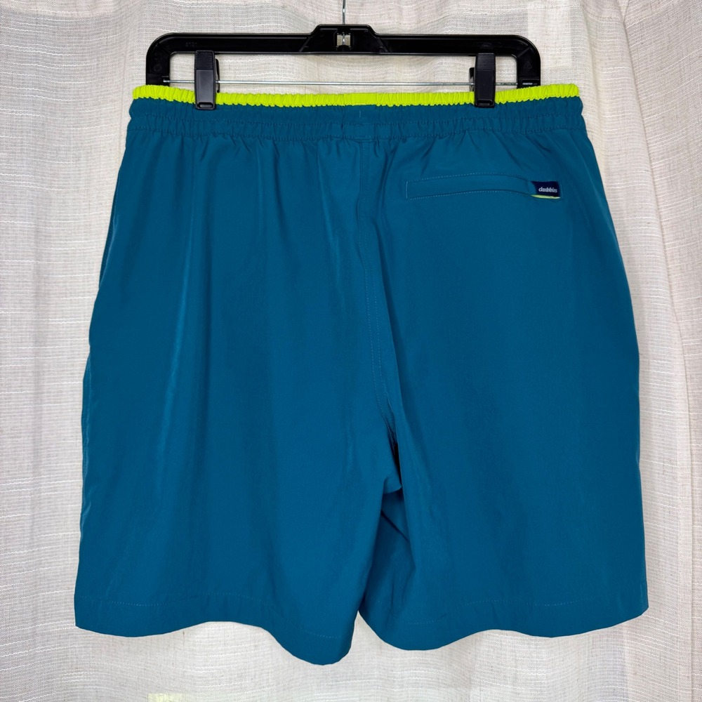 Chubbies Classic Swim Trunks Compression Liner Teal Blue Mens XL 7" Inseam - Picture 2 of 9